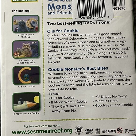 Sesame Street DVDs Set Silly Storytime Being Brave Being Green Cookie Monster - Picture 3 of 7